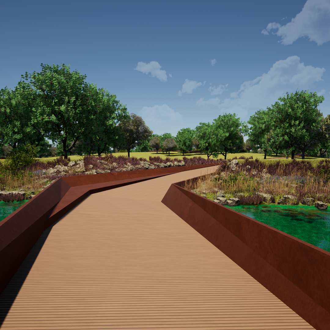 Opere di mitigazione ambientale e paesaggistica.